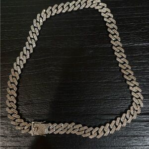 Men's Iced Cuban Link Chain Necklace